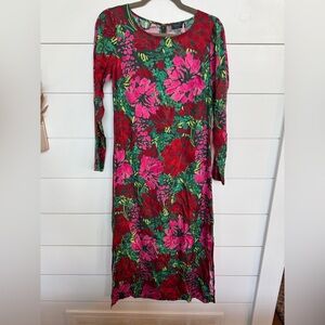NWT Vineyard Vines Floral Silk Blend Midi Dress
Size XXS